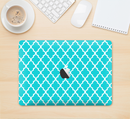 The Morocan Teal Pattern Skin Kit for the 12" Apple MacBook (A1534)