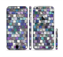 The Mosaic Purple and Green Vivid Tiles V4 Sectioned Skin Series for the Apple iPhone 6s Plus