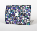 The Mosaic Purple and Green Vivid Tiles V4 Skin Set for the Apple MacBook Pro 15" with Retina Display
