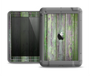 The Mossy Green Wooden Planks Apple iPad Air LifeProof Fre Case Skin Set