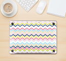 The Multi-Lined Chevron Color Pattern Skin Kit for the 12" Apple MacBook (A1534)