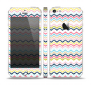 The Multi-Lined Chevron Color Pattern Skin Set for the Apple iPhone 5