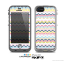 The Multi-Lined Chevron Color Pattern Skin for the Apple iPhone 5c LifeProof Case