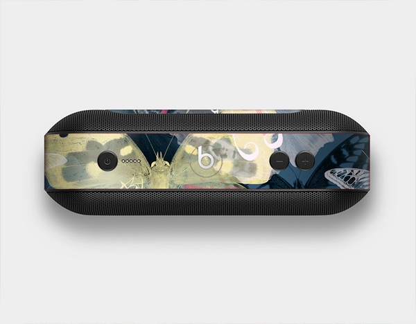 The Multi-Styled Yellow Butterfly Shadow Skin Set for the Beats Pill Plus