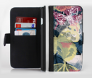 The Multi-Styled Yellow Butterfly Shadow Ink-Fuzed Leather Folding Wallet Credit-Card Case for the Apple iPhone 6/6s, 6/6s Plus, 5/5s and 5c