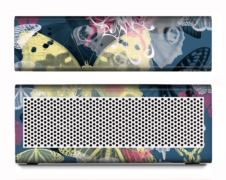 The Multi-Styled Yellow Butterfly Shadow Skin for the Braven 570 Wireless Bluetooth Speaker