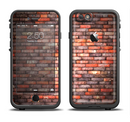 The Multicolor Highlighted Brick Wall Apple iPhone 6/6s LifeProof Fre Case Skin Set