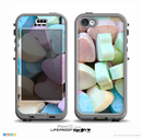 The Multicolored Candy Hearts Skin for the iPhone 5c nüüd LifeProof Case