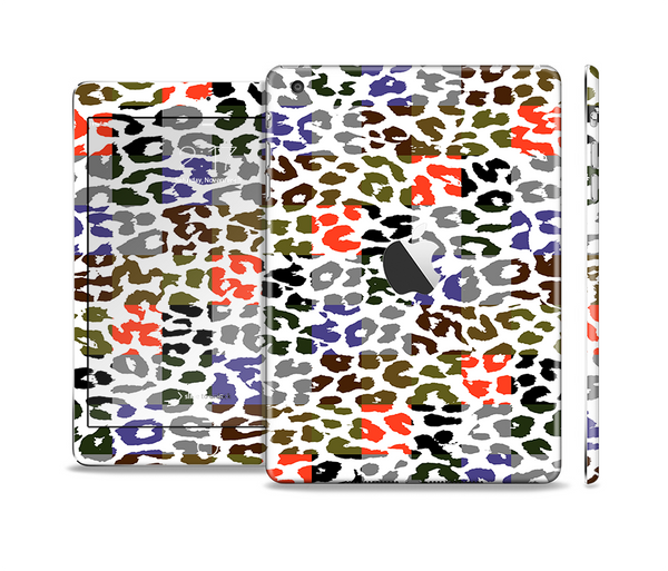 The Multicolored Leopard Vector Print Skin Set for the Apple iPad Mini 4
