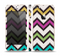 The Multicolored Pixelated ZigZag CHevron Pattern Skin Set for the Apple iPhone 5s