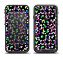 The Multicolored Polka with Black Background Apple iPhone 6/6s Plus LifeProof Fre Case Skin Set