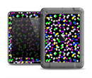 The Multicolored Polka with Black Background Apple iPad Air LifeProof Fre Case Skin Set