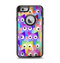 The Multicolored Shy Owls Pattern Apple iPhone 6 Otterbox Defender Case Skin Set