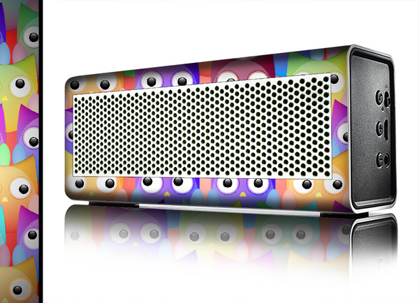 The Multicolored Shy Owls Pattern Skin for the Braven 570 Wireless Bluetooth Speaker
