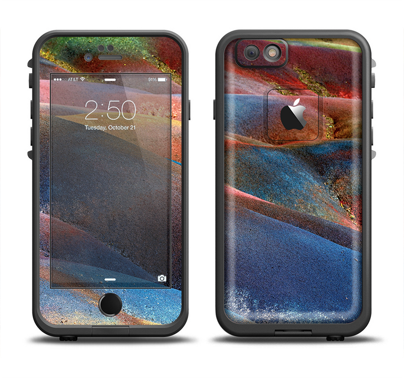 The Multicolored Slate Apple iPhone 6/6s Plus LifeProof Fre Case Skin Set