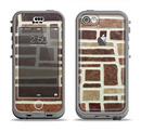 The Multicolored Stone Wall V4 Apple iPhone 5c LifeProof Nuud Case Skin Set