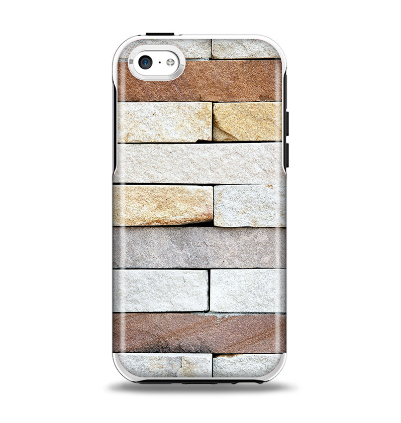 The Multicolored Stone Wall v5 Apple iPhone 5c Otterbox Symmetry Case Skin Set