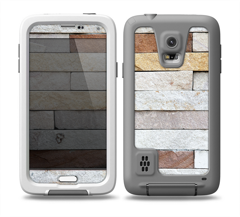 The Multicolored Stone Wall v5 Skin for the Samsung Galaxy S5 frē LifeProof Case