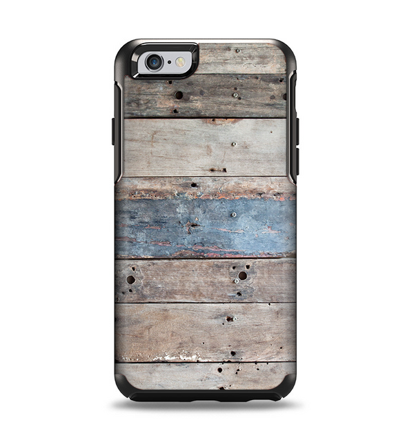 The Multicolored Tinted Wooden Planks Apple iPhone 6 Otterbox Symmetry Case Skin Set