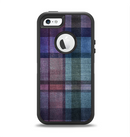 The Multicolored Vintage Textile Plad Apple iPhone 5-5s Otterbox Defender Case Skin Set