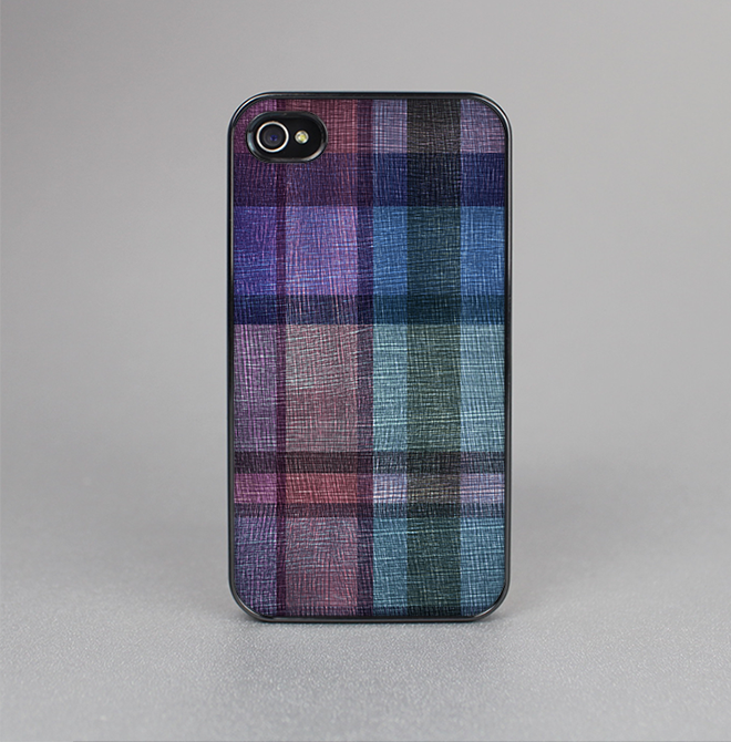 The Multicolored Vintage Textile Plad Skin-Sert for the Apple iPhone 4-4s Skin-Sert Case