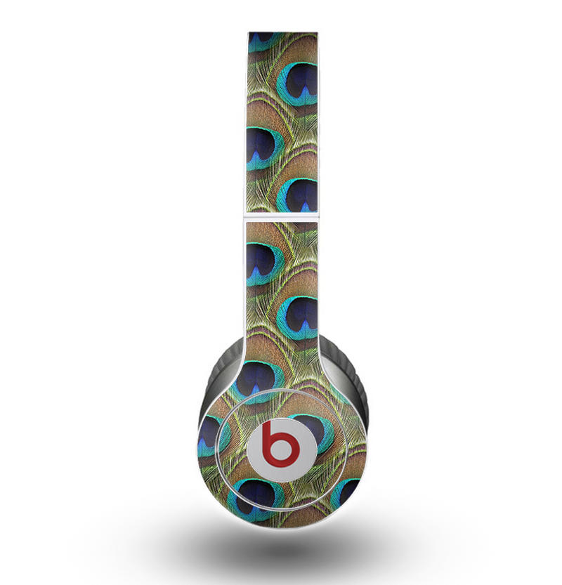 The Multiple Peacock Feather Pattern Skin for the Beats by Dre Original Solo-Solo HD Headphones