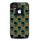 The Multiple Peacock Feather Pattern Skin for the iPhone 4-4s OtterBox Commuter Case