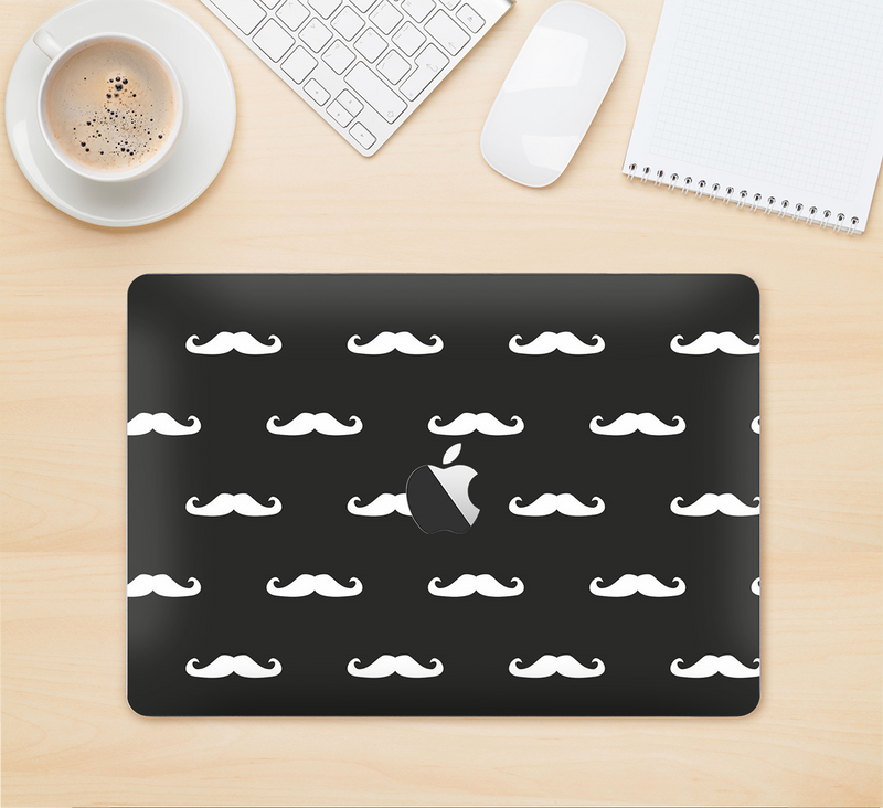 The Mustache Galore Skin Kit for the 12" Apple MacBook (A1534)