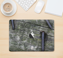 The Nailed Mossy Wooden Planks Skin Kit for the 12" Apple MacBook (A1534)