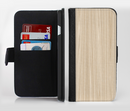 The Natural WoodGrain Ink-Fuzed Leather Folding Wallet Credit-Card Case for the Apple iPhone 6/6s, 6/6s Plus, 5/5s and 5c