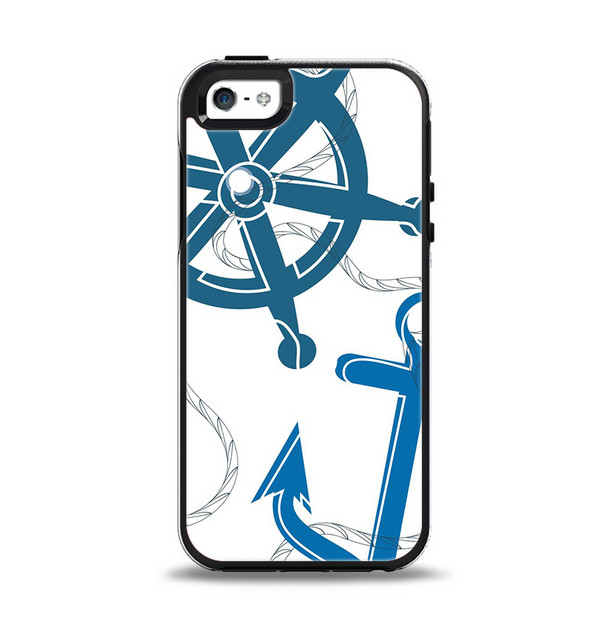 The Nautical Anchor Collage Apple iPhone 5-5s Otterbox Symmetry Case Skin Set