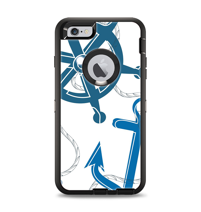 The Nautical Anchor Collage Apple iPhone 6 Plus Otterbox Defender Case Skin Set