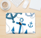 The Nautical Anchor Collage Skin Kit for the 12" Apple MacBook (A1534)