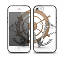 The Nautical Captain's Wheel with anchors Skin Set for the iPhone 5-5s Skech Glow Case