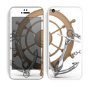 The Nautical Captain's Wheel with anchors Skin for the Apple iPhone 5c