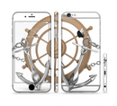 The Nautical Captains Wheel with anchors Sectioned Skin Series for the Apple iPhone 6s Plus