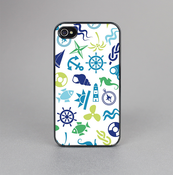 The Nautical Vector Shapes Skin-Sert for the Apple iPhone 4-4s Skin-Sert Case