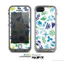 The Nautical Vector Shapes Skin for the Apple iPhone 5c LifeProof Case