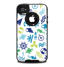 The Nautical Vector Shapes Skin for the iPhone 4-4s OtterBox Commuter Case