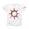 The Nautical Watercolor Pen Wheel ink-Fuzed Front Spot Graphic Unisex Soft-Fitted Tee Shirt