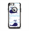 The Navy Blue Smiley Whales Apple iPhone 6 Otterbox Commuter Case Skin Set