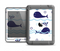 The Navy Blue Smiley Whales Apple iPad Air LifeProof Nuud Case Skin Set