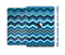The Navy Blue Thin Lined Chevron Pattern V2 Skin Set for the Apple iPad Mini 4
