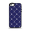 The Navy Blue & White Seamless Anchor Pattern Apple iPhone 5-5s Otterbox Symmetry Case Skin Set