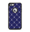 The Navy Blue & White Seamless Anchor Pattern Apple iPhone 6 Plus Otterbox Defender Case Skin Set