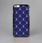 The Navy Blue & White Seamless Anchor Pattern Skin-Sert Case for the Apple iPhone 6 Plus