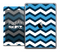 The Navy Blue and White Chevron Skin for the iPad Air