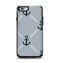The Navy & Gray Vintage Solid Color Anchor Linked Apple iPhone 6 Otterbox Symmetry Case Skin Set