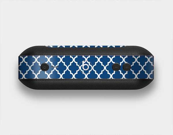 The Navy & White Seamless Morocan Pattern Skin Set for the Beats Pill Plus