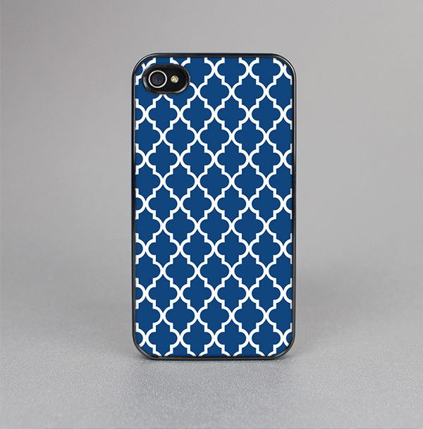 The Navy & White Seamless Morocan Pattern Skin-Sert for the Apple iPhone 4-4s Skin-Sert Case